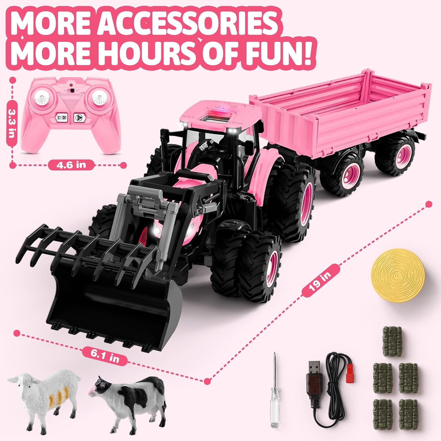 Detalle 2 de NOKA remote-control tractor and trailer set