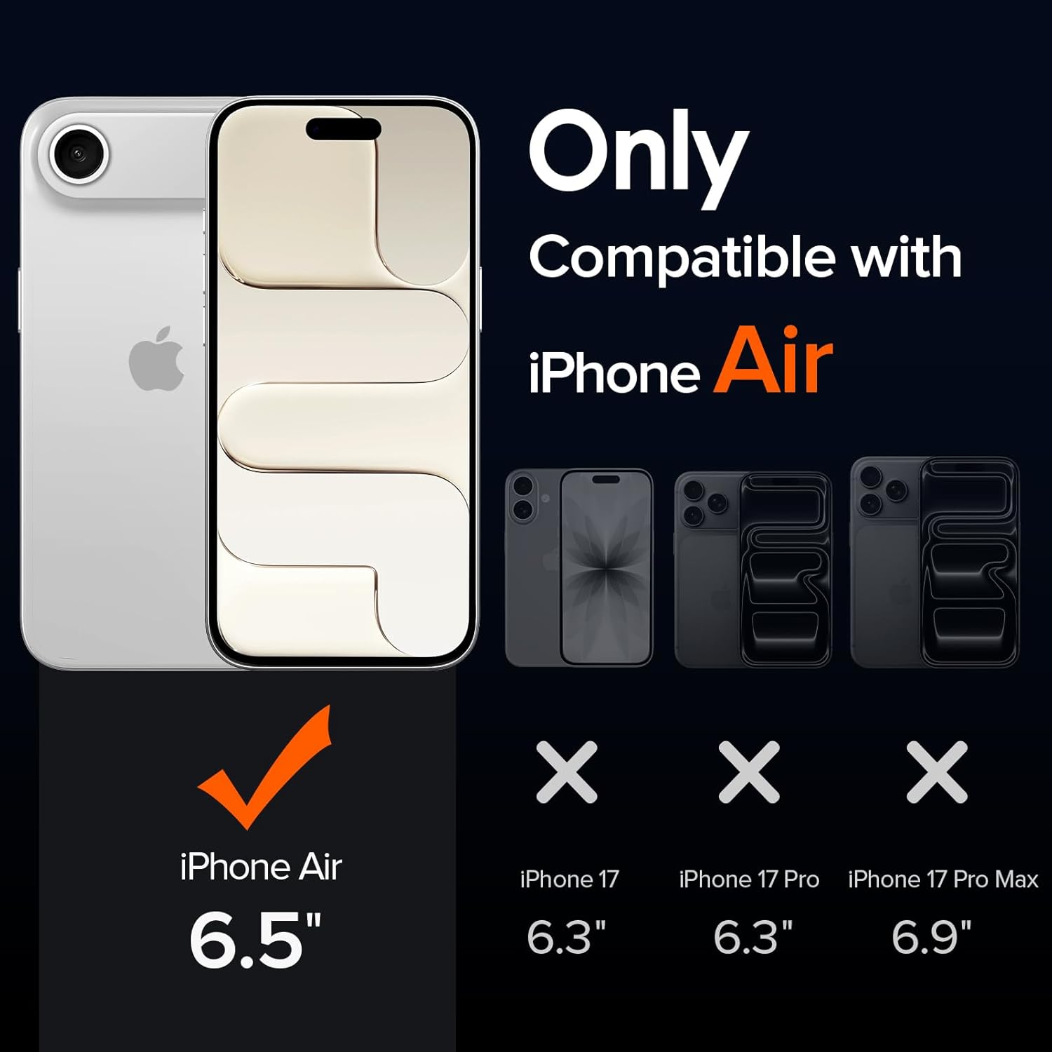 Thumbnail 1 de iVoler Cover Magnetica per iPhone Air/17 Air 6.5'': protezione antiurto, MagSafe e stile trasparente