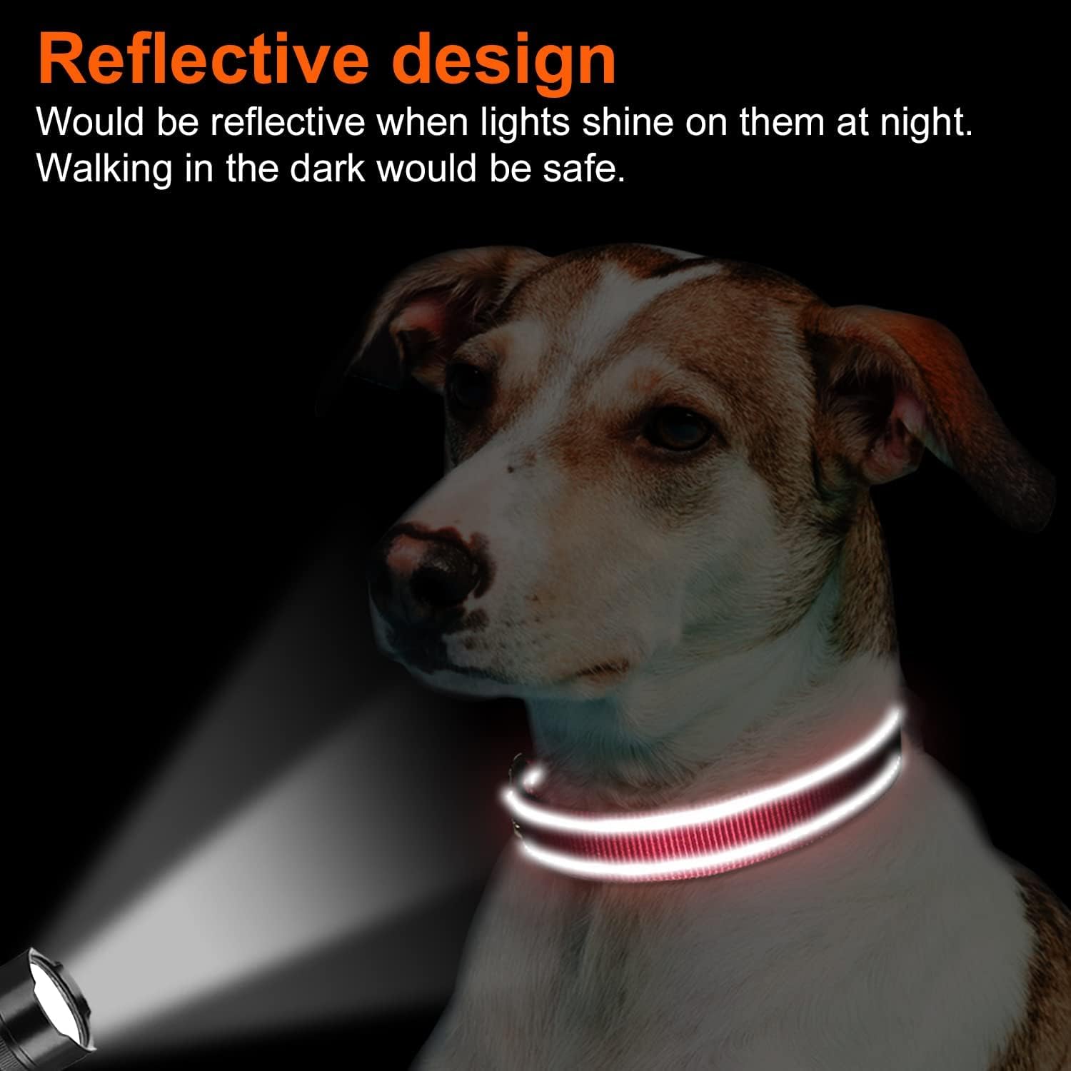 Thumbnail 4 de Joytale Reflective Dog Collar S, 11-15 in