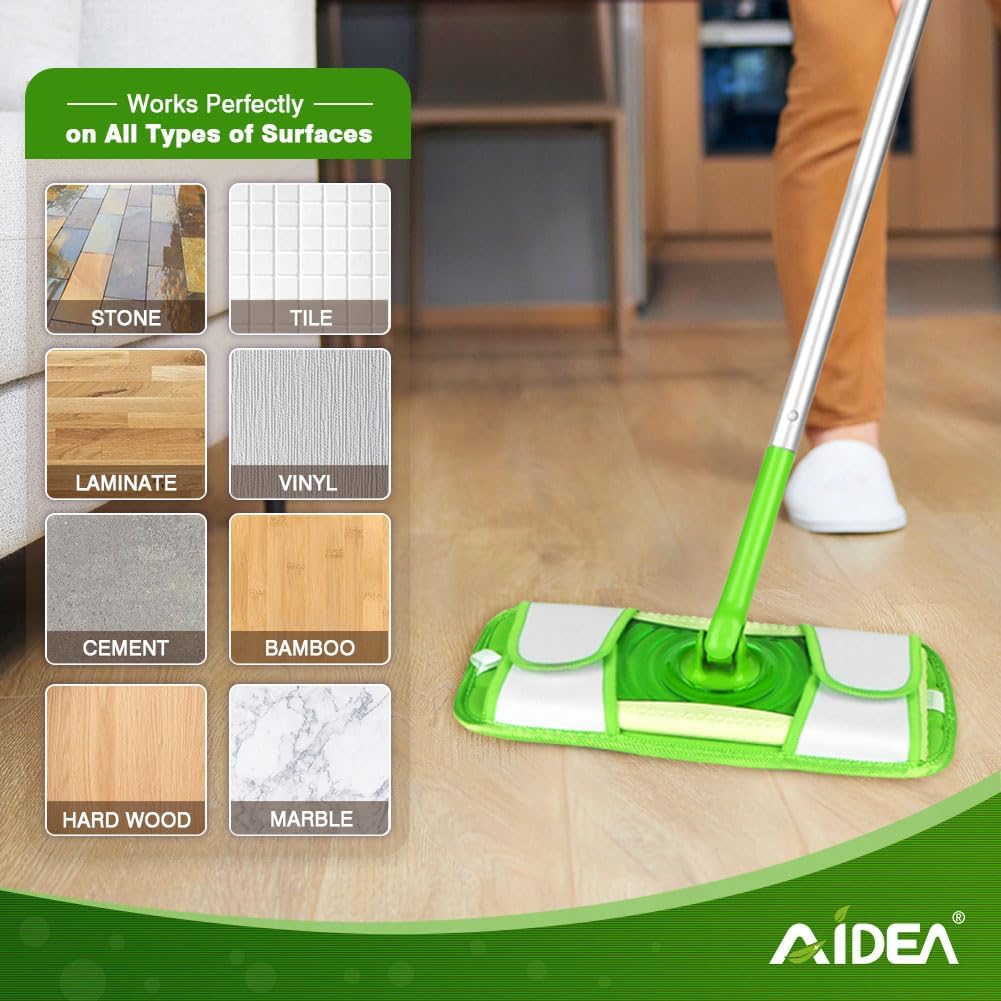 Detalle 2 de AIDEA Mopa de Microfibra recambios pack 4 🧽