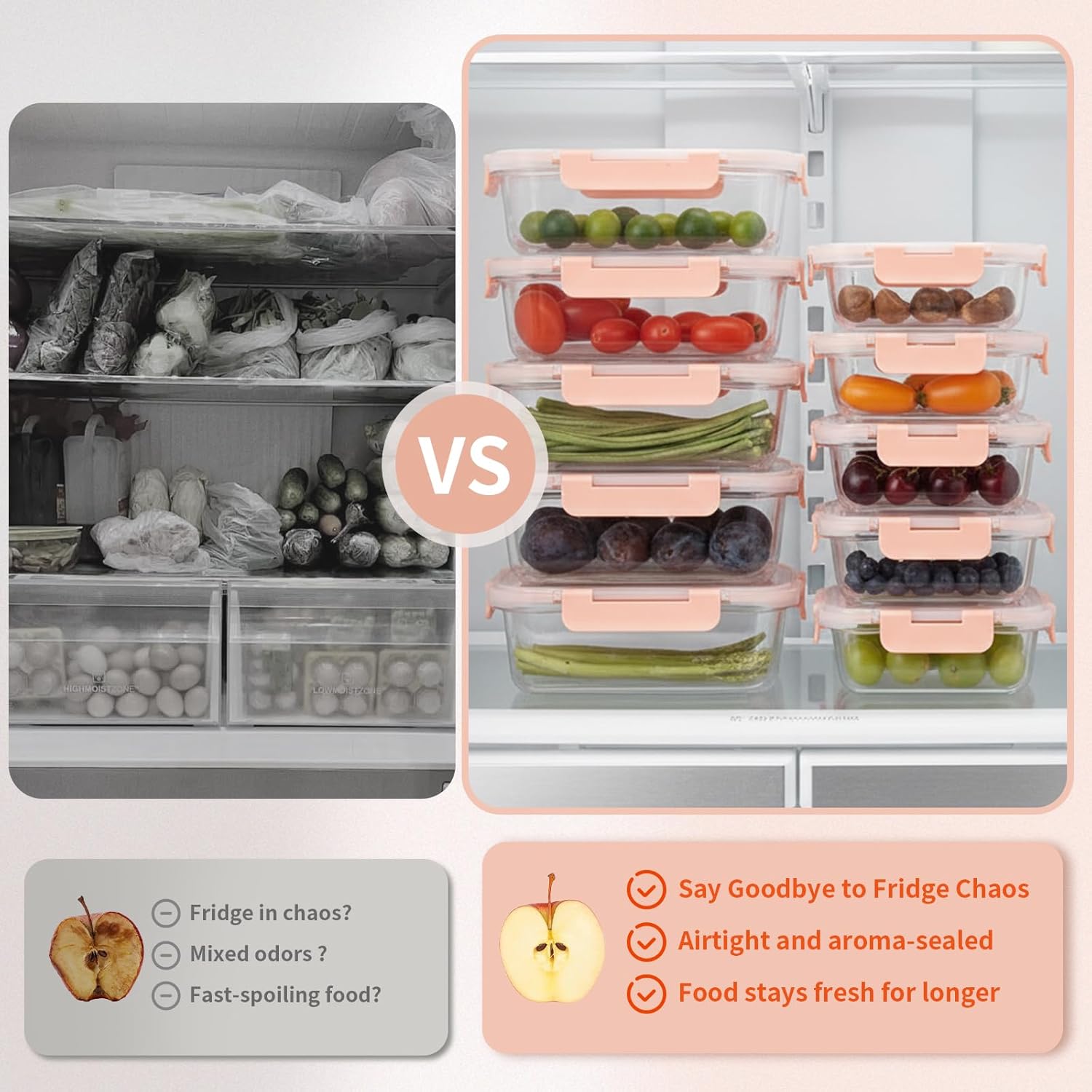 Thumbnail 5 de S SALIENT glass storage containers 5-pack, 1050ml