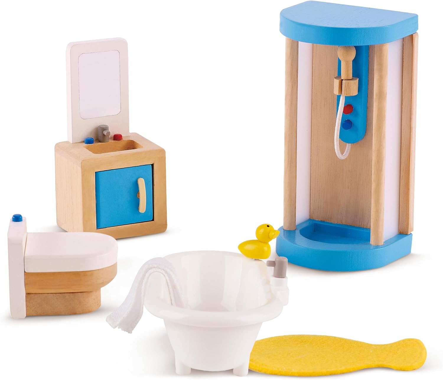 Detalle de Hape Puppenhaus-Familienbad 7 Teile