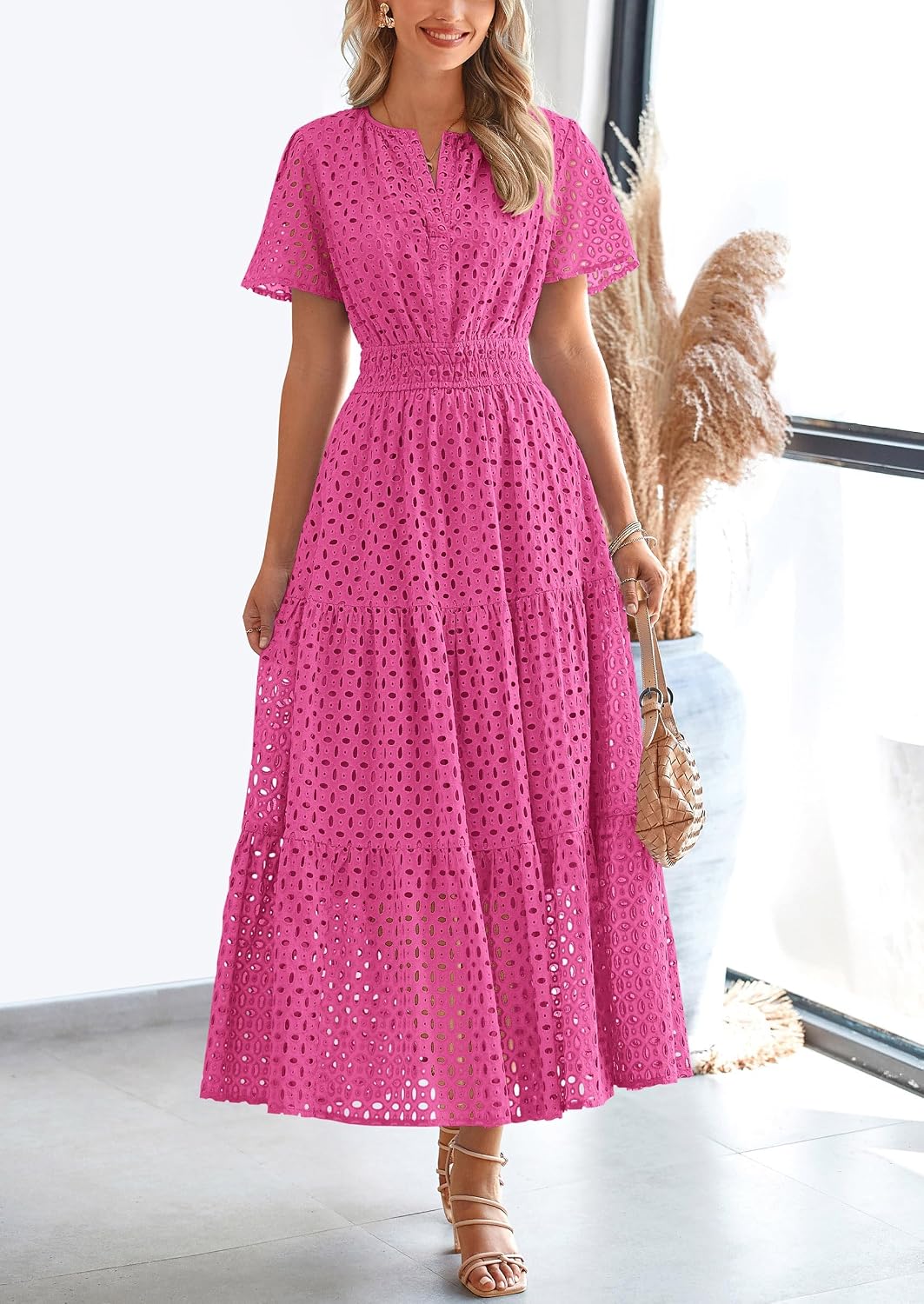 Thumbnail 4 de PRETTYGARDEN 2026 Maxi Dress V Neck