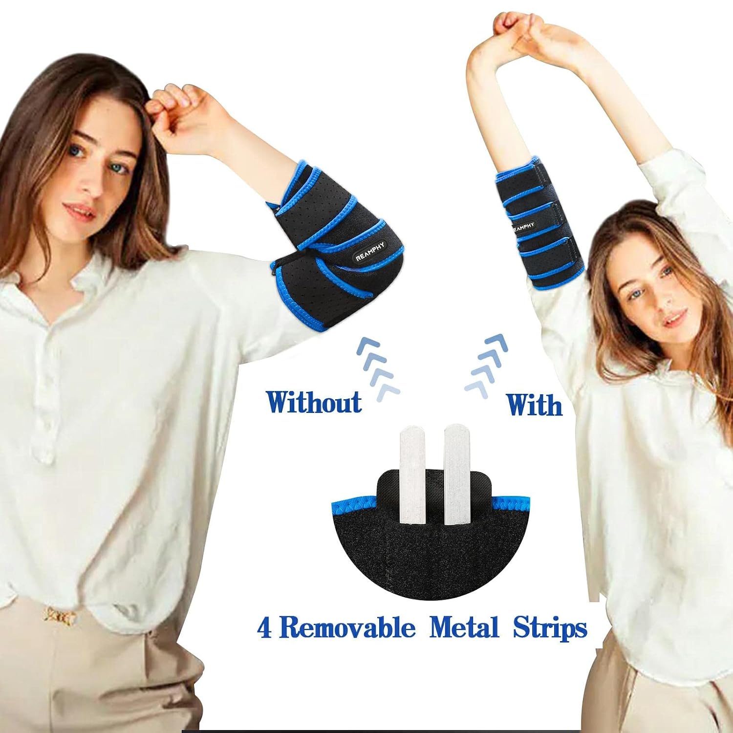 Thumbnail 2 de Reamphy EB01 Adjustable Elbow Brace, Night Splint for Elbow Support