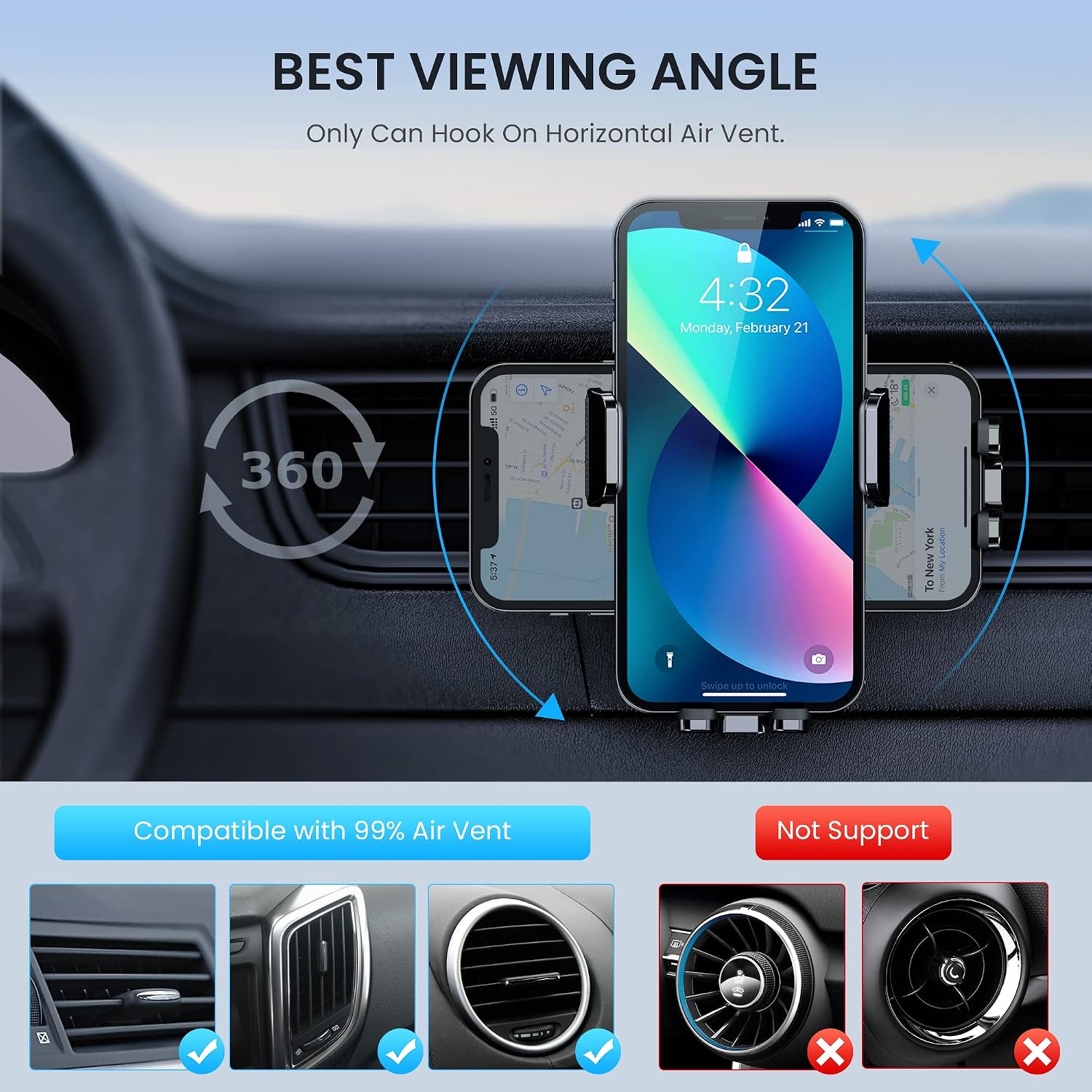 Thumbnail 6 de CINDRO Handyhalterung Auto 360° Drehbar