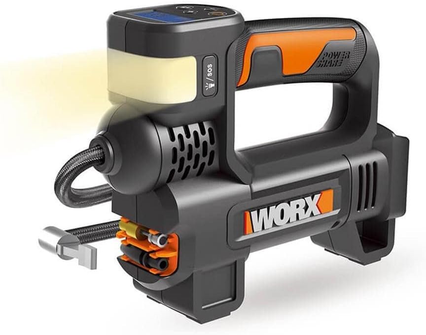 Thumbnail 1 de WORX WX092.9 Cordless Inflator 18V 4-in-1 (150 PSI) with Digital LED Gauge, Auto Stop & SOS Light