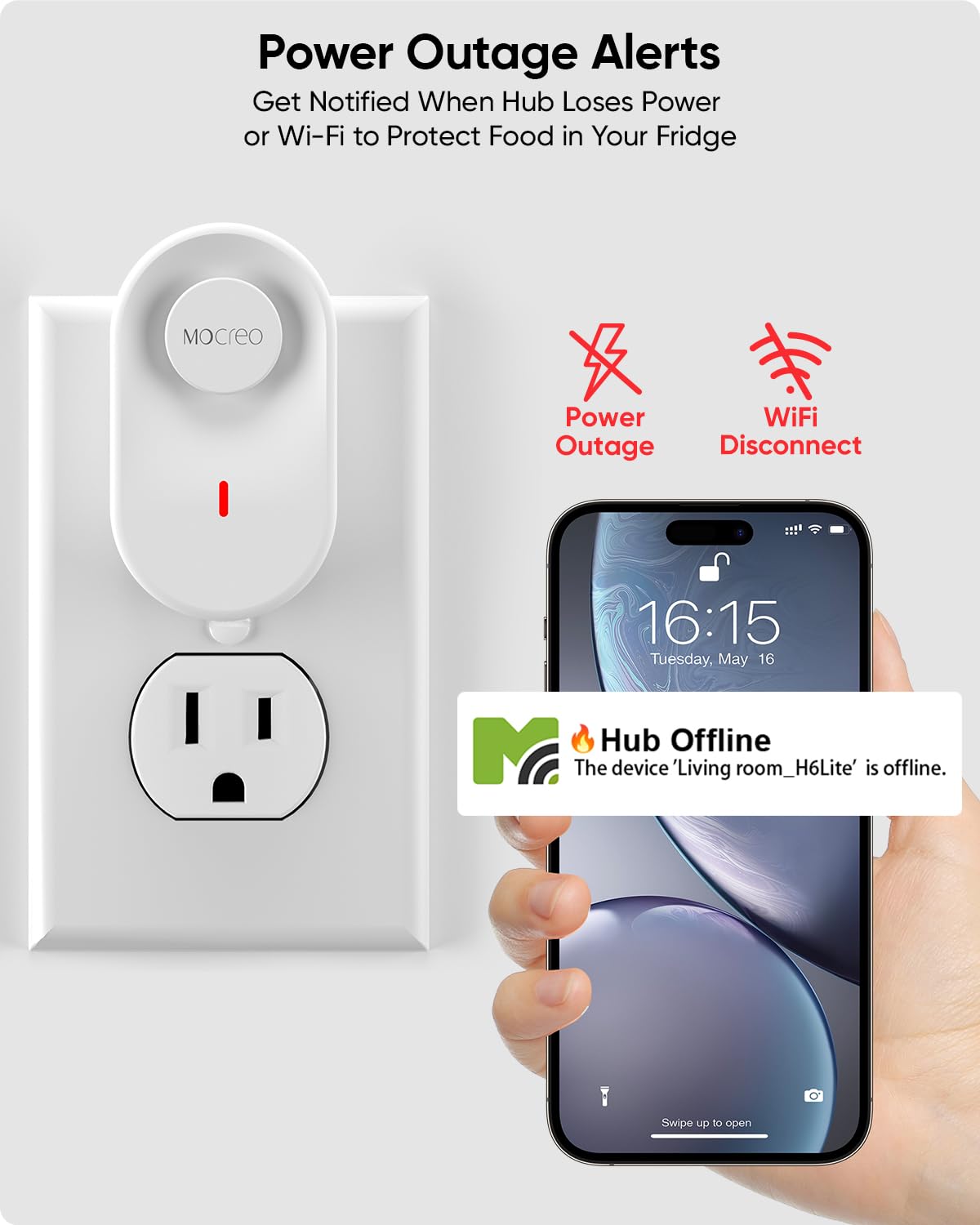 Thumbnail 3 de MOCREO WiFi Thermometer, 2-Pack ⚡