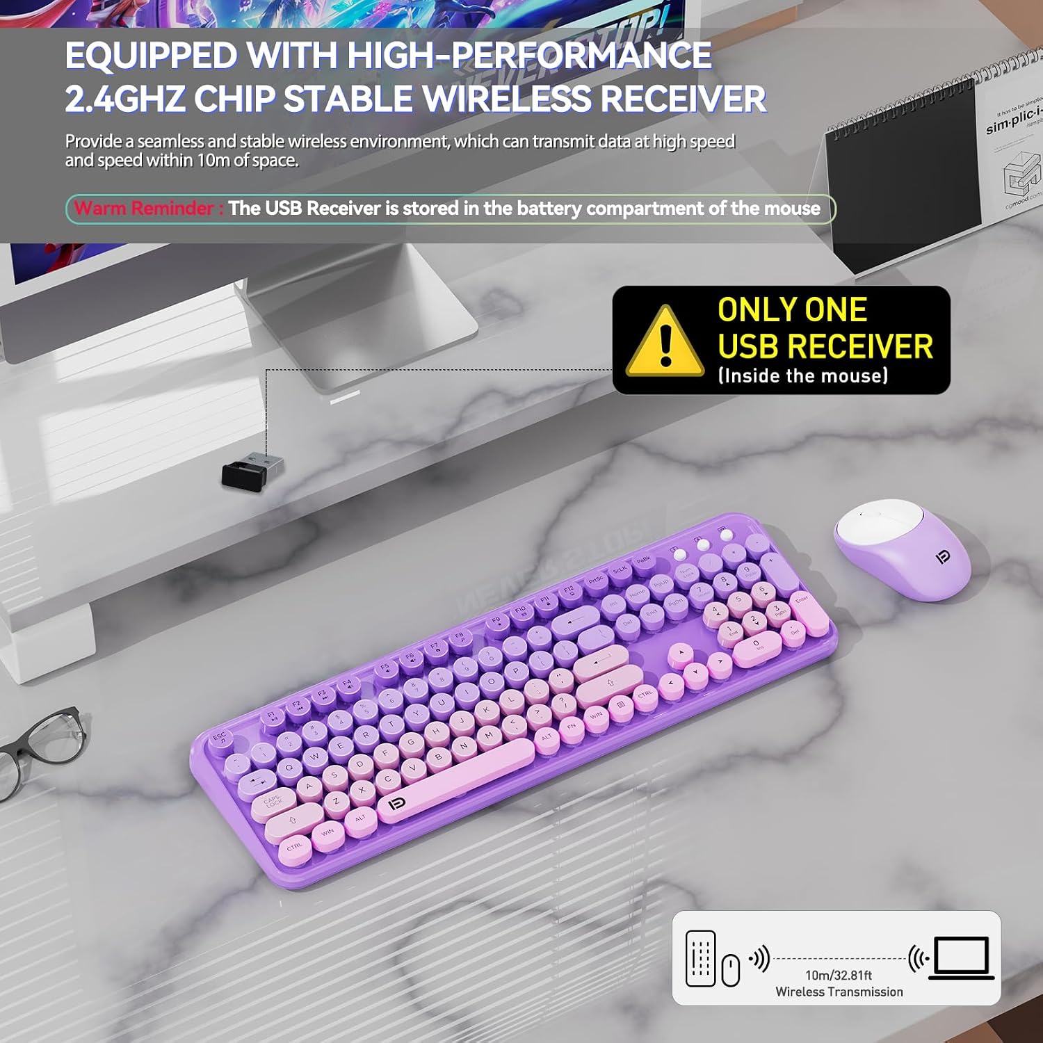 Detalle de FD Wireless Keyboard and Mouse Combo 🖥