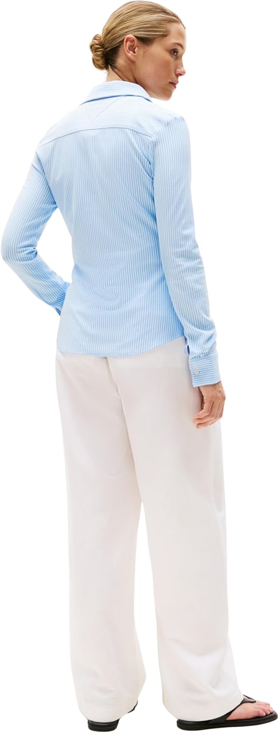 Thumbnail 1 de Tommy Hilfiger Donna Camicia 1985 Slim con Colletto a Punta