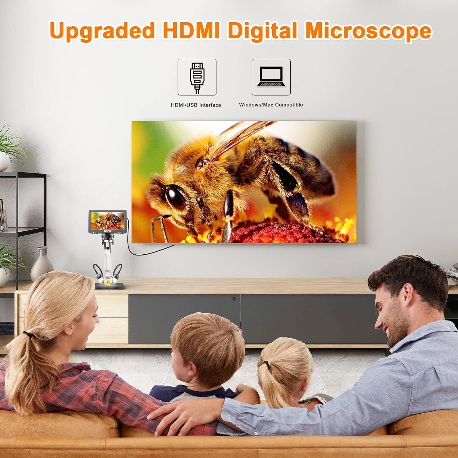 Thumbnail 4 de Digital Microscope 16MP 1200X with 7" IPS screen
