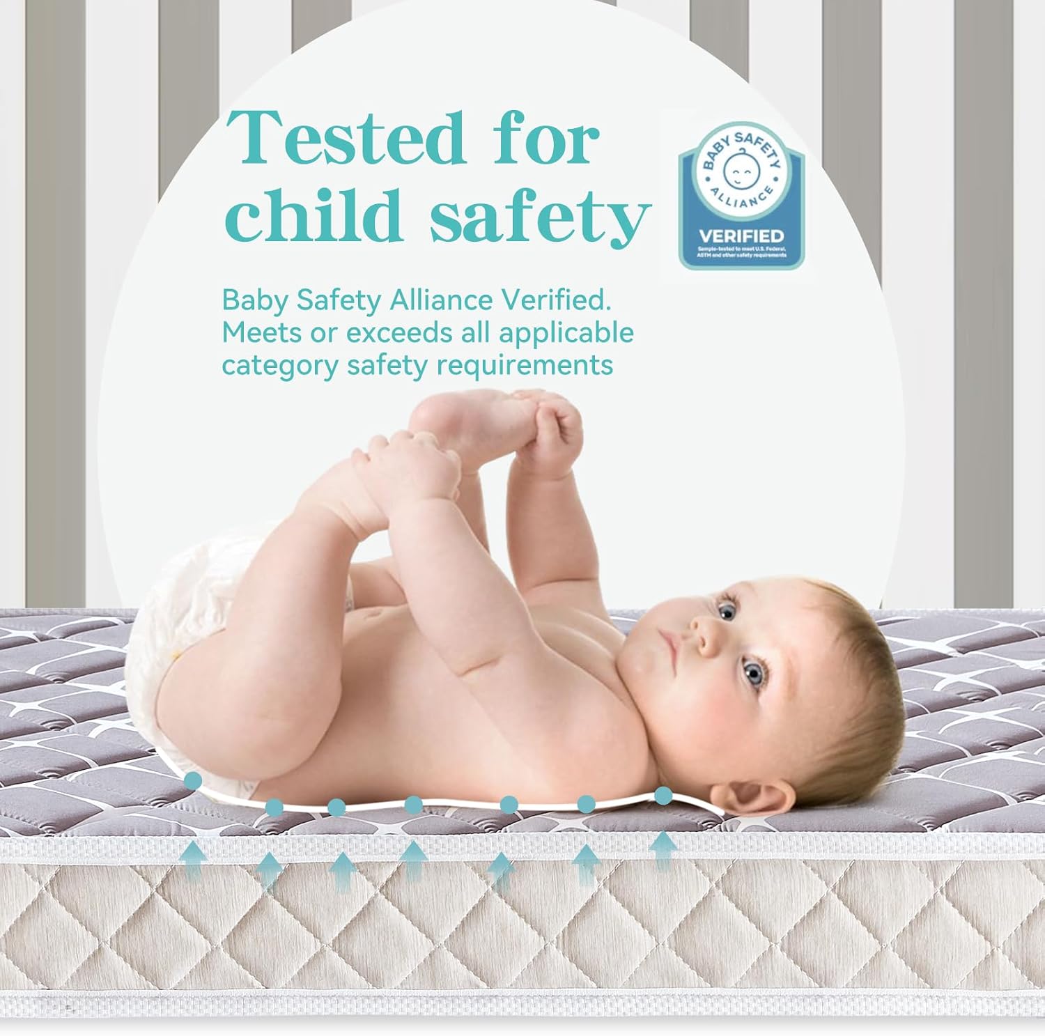 Thumbnail 4 de Tiankehan Premium Dual-Sided Crib Mattress 52"