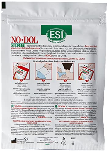 Thumbnail 1 de NODOL No-Dol Cerotti con Arnica, Artiglio del Diavolo e Canfora – 10 cerotti per dolori muscolari e articolari