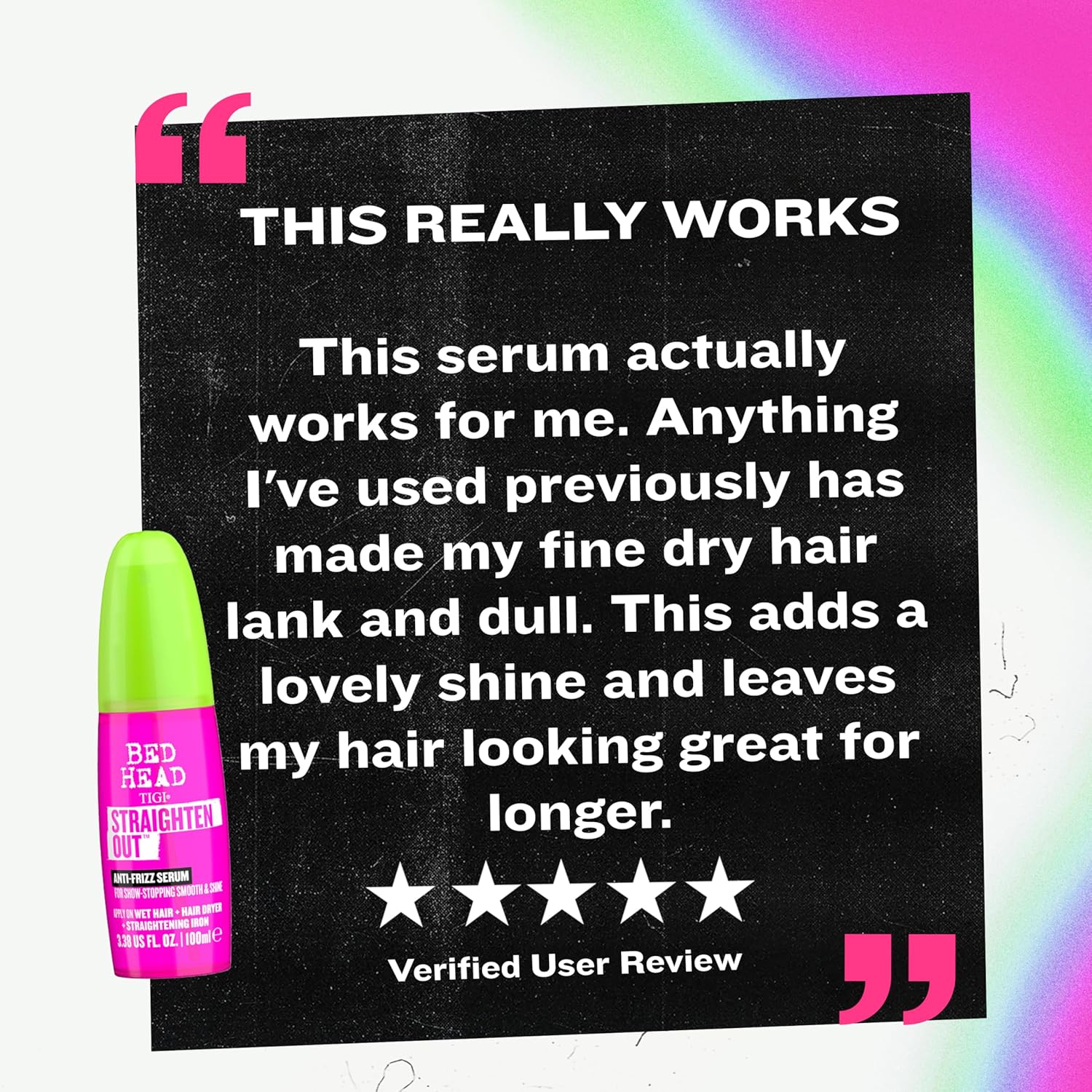 Thumbnail 6 de Bed Head by TIGI Straighten Out Anti-Frizz-Serum – 100 ml für glattes, glänzendes Haar