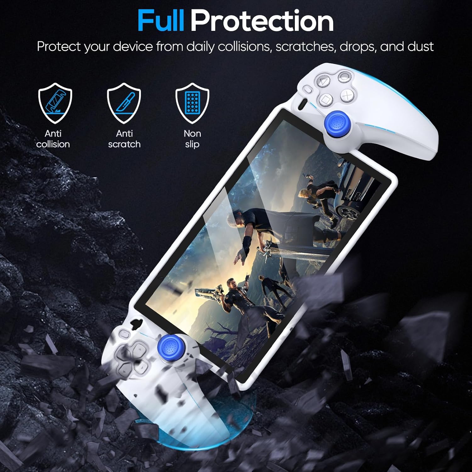 Thumbnail 1 de FYOUNG Protective Case for PlayStation Portal – Silicone Soft Cover with Full Protection (White)