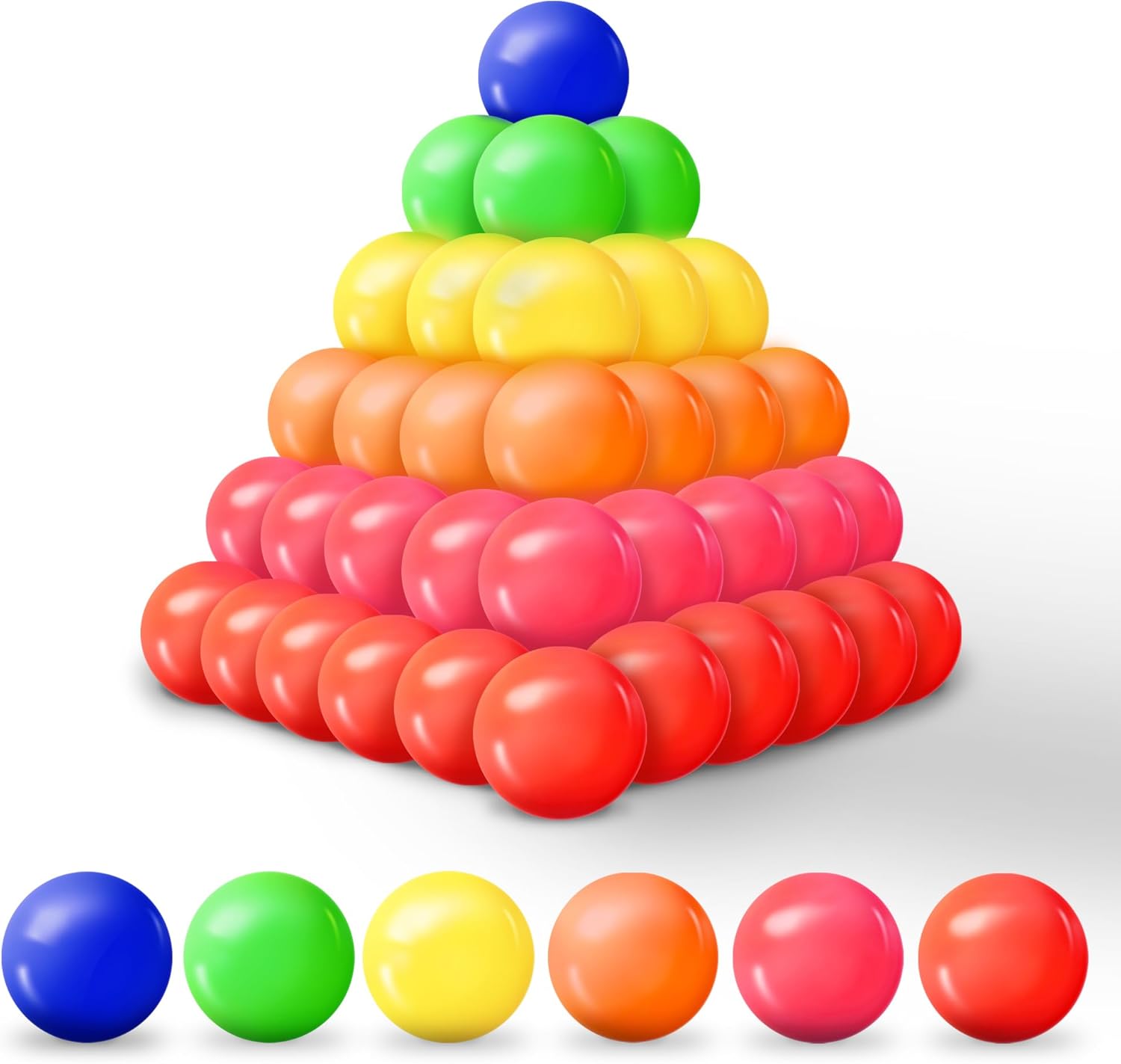 Thumbnail 1 de MW SPORTS Ball Pit Balls for Kids and Toddlers (1000 Pack) — Soft, Crush-Proof, BPA & Phthalate Free
