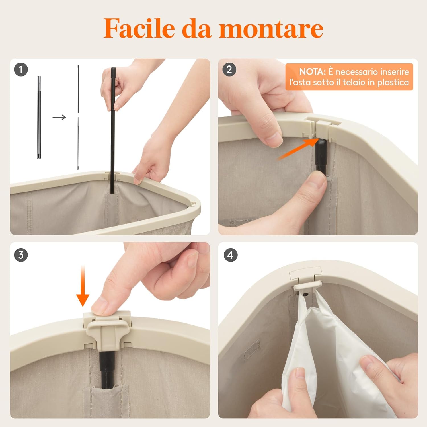 Thumbnail 1 de Lifewit Cesto Portabiancheria 105 L