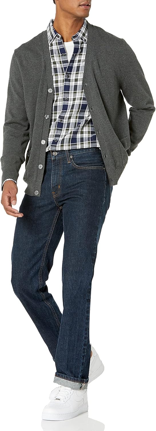 Thumbnail 5 de Amazon Essentials Cardigan in cotone da uomo con scollo a V e chiusura a bottoni