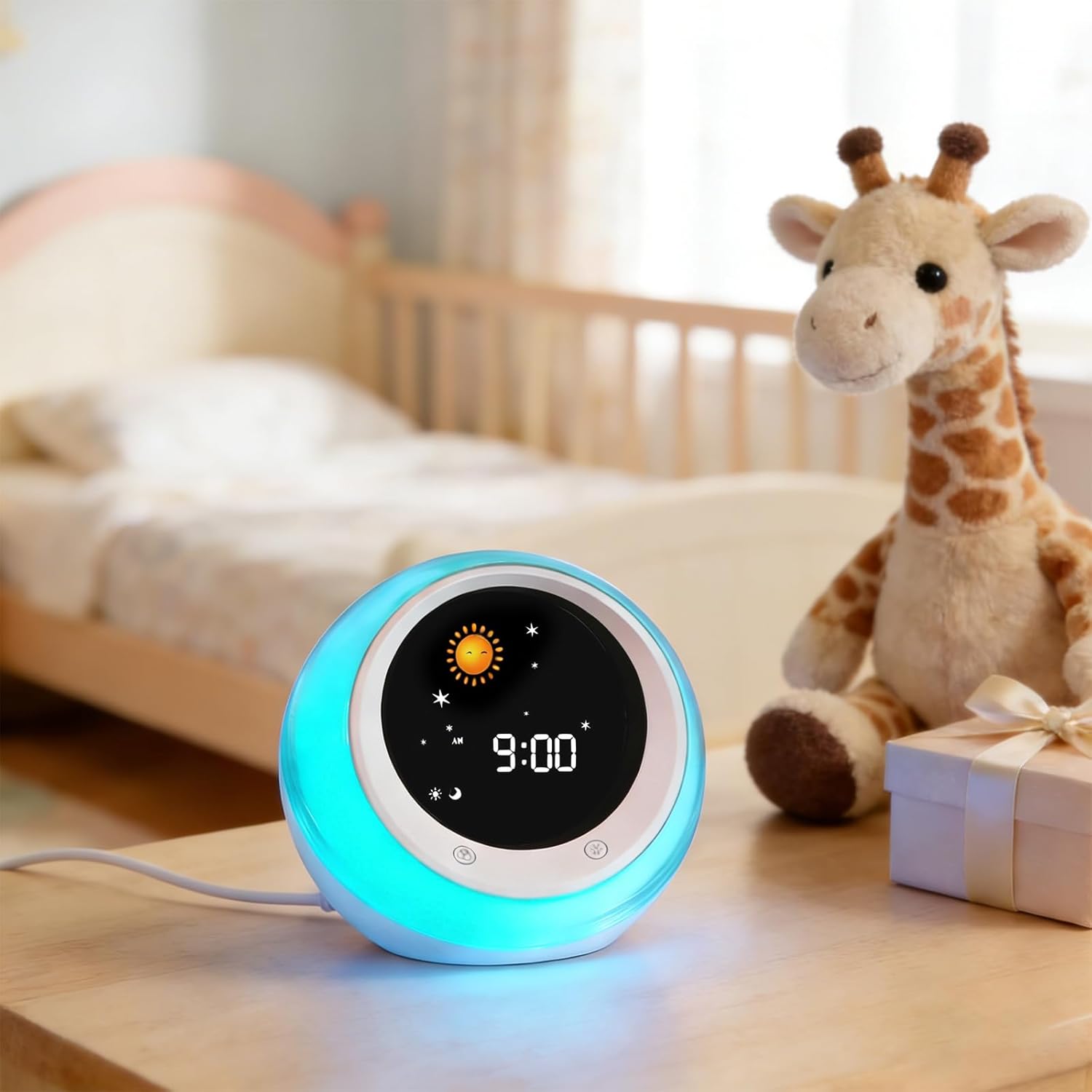 Thumbnail 2 de I·CODE Time to Wake Alarm Clock for Kids – sleep trainer, wake-up light, night sound machine