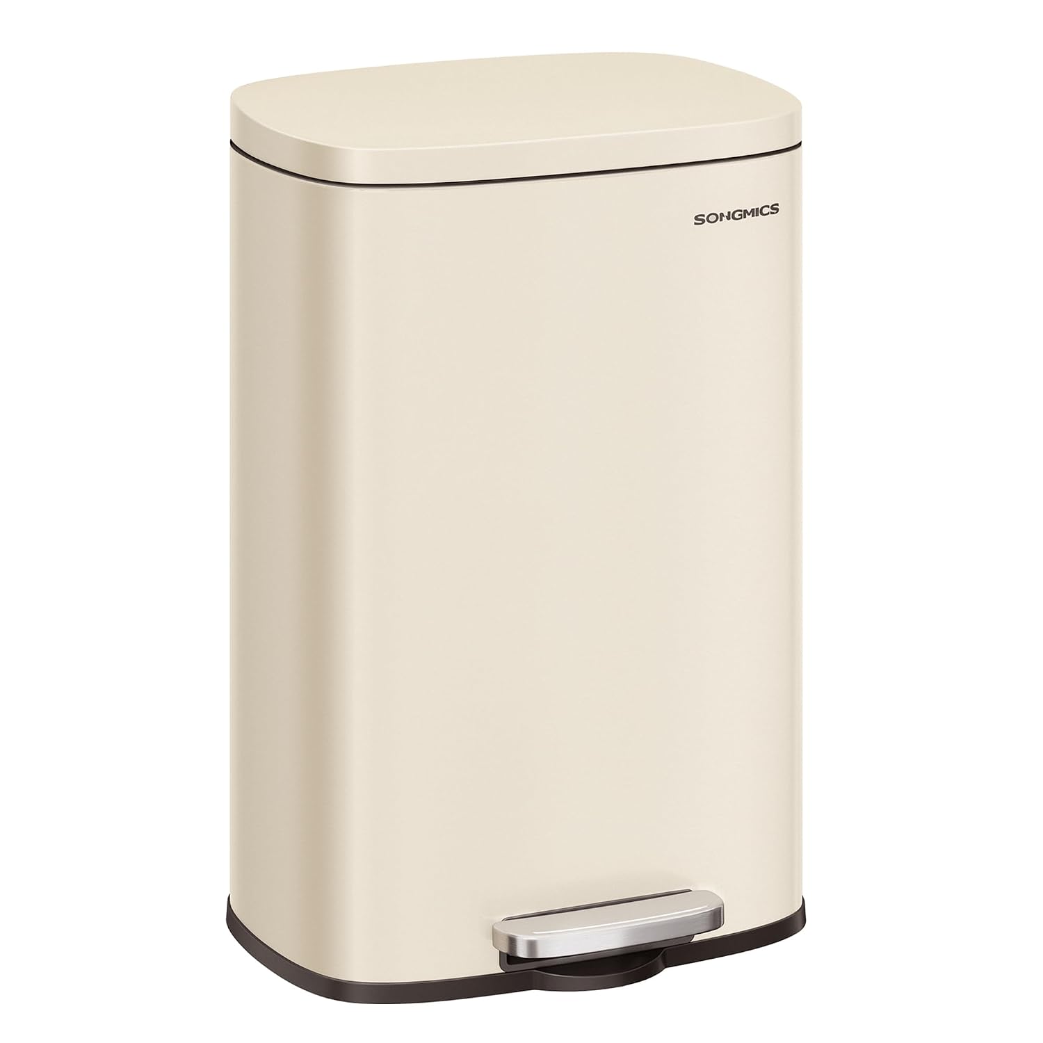 Detalle de SONGMICS Mülleimer Küche LTB050A02 (50 Liter) mit Softclose, Fußpedal und Inneneimer