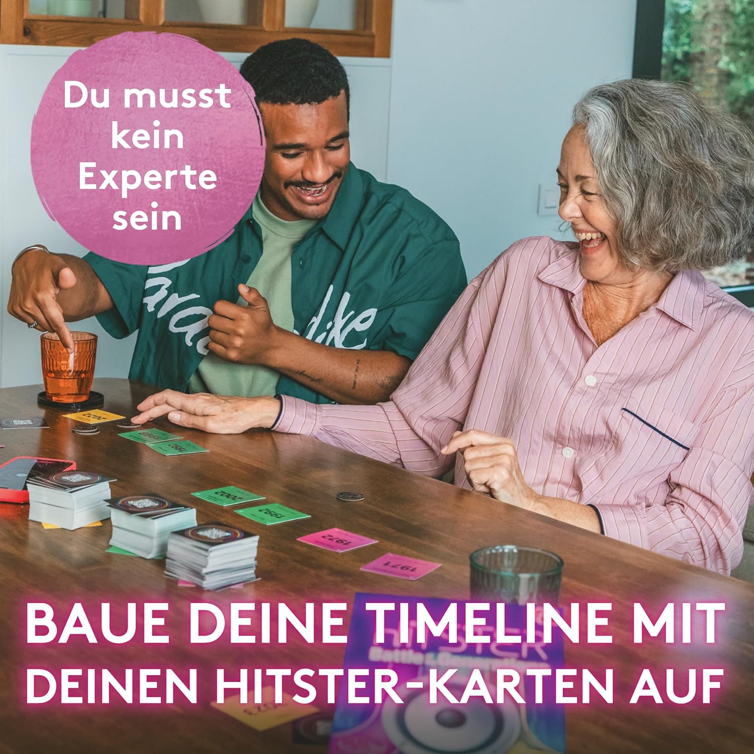 Thumbnail 5 de Hitster Battle of the Generations – Musik‑Party‑Brettspiel mit 420+ Songs