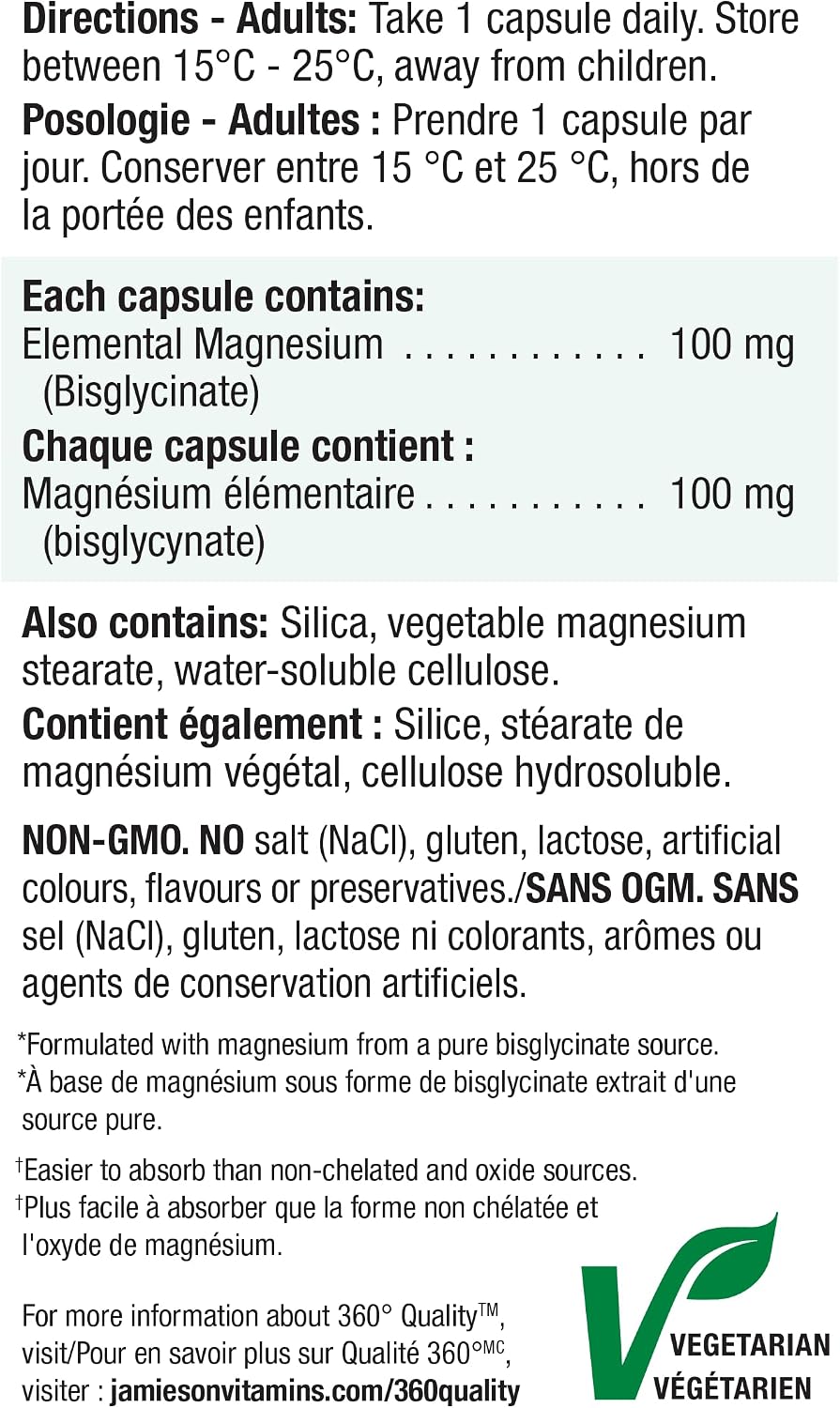 Thumbnail 4 de Jamieson Magnesium Bisglycinate Capsules, 130 Count