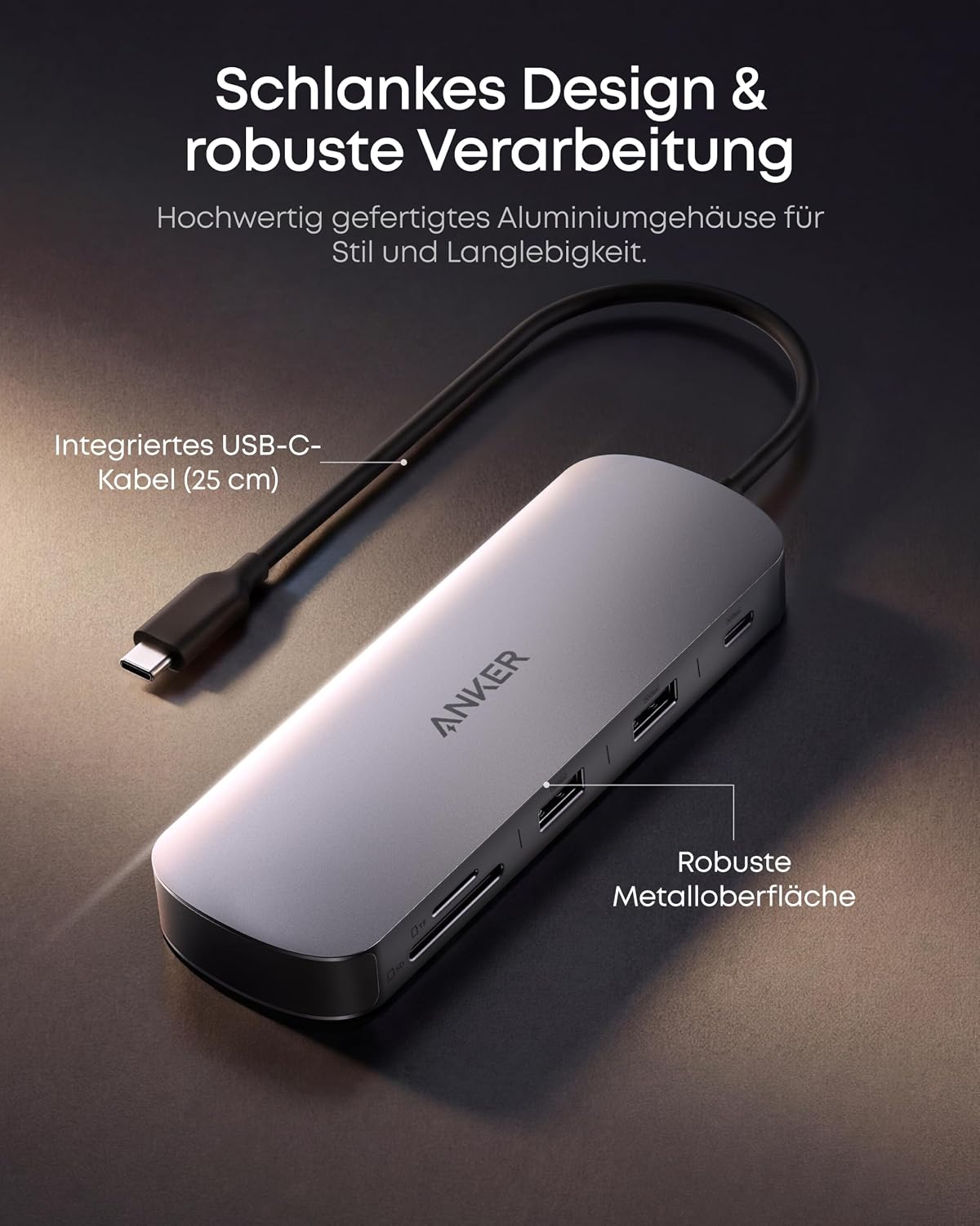 Thumbnail 6 de Anker Nano 8-in-1 USB-C Hub: Dual-Monitor-Dock mit 4K@60Hz, 85W PD und schneller USB-Konnektivität