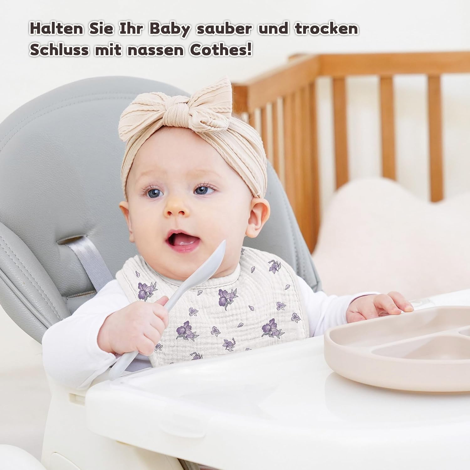 Detalle 2 de Susurration Baby Sabberlätzchen 6er Pack