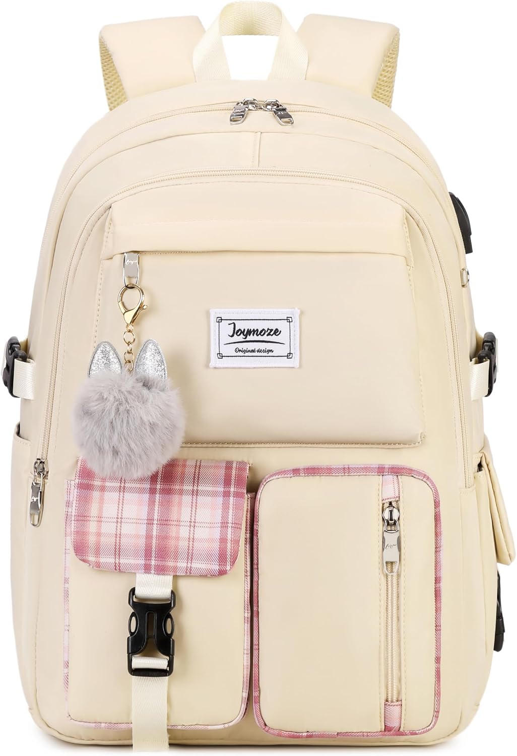 Detalle de Joymoze Cute Backpack for Teen Girls Grey