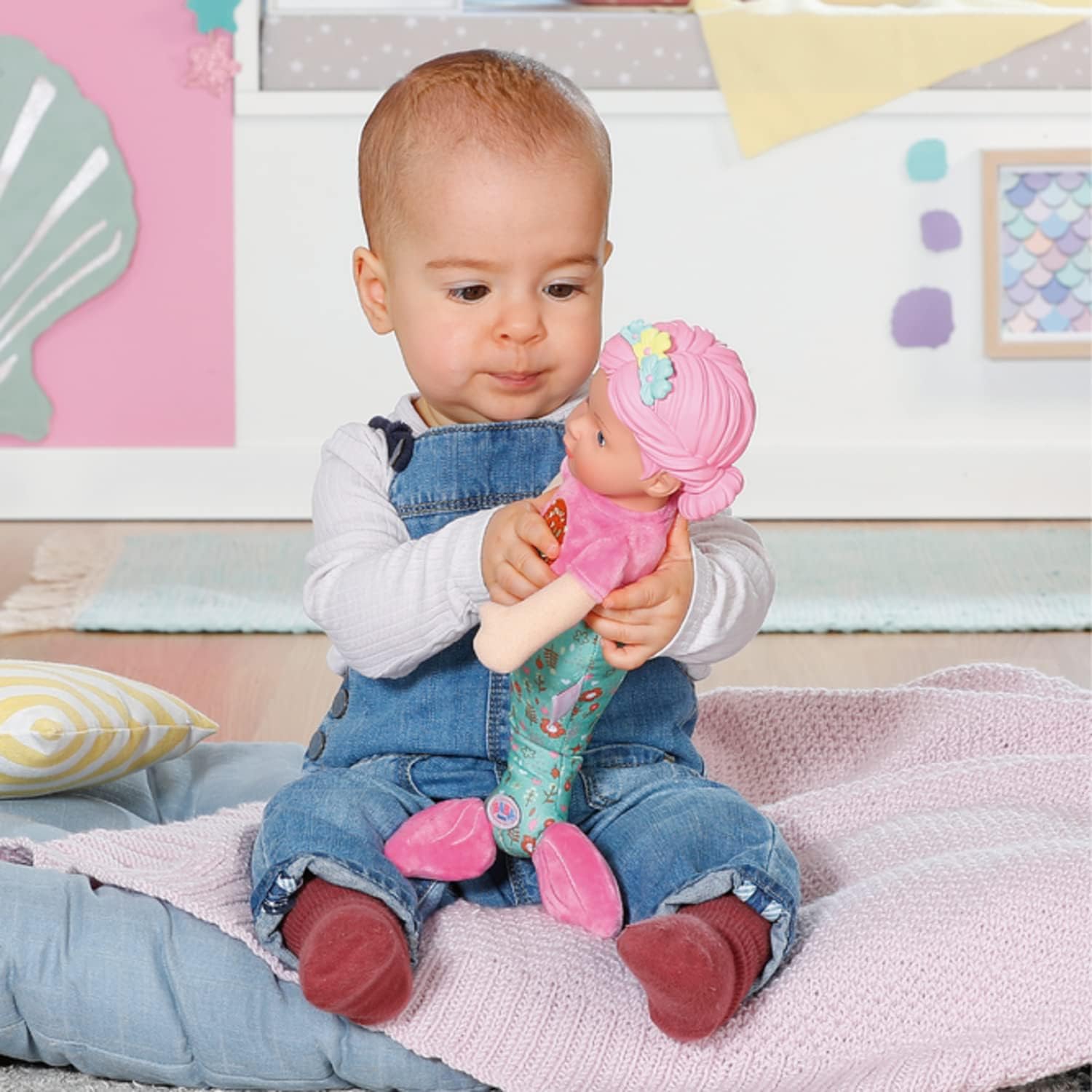 Thumbnail 6 de BABY born Meerjungfrau for babies – waschbare Stoffpuppe, 33 cm, weicher Vinylkopf von Zapf Creation