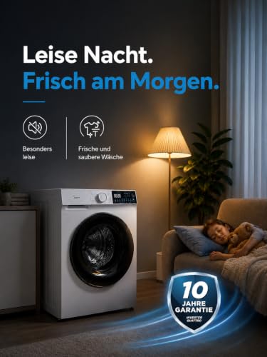 Thumbnail 7 de Midea Waschmaschine MFV5EW80WBA30 – 8 kg, BLDC-Inverter, A‑30%, weiß
