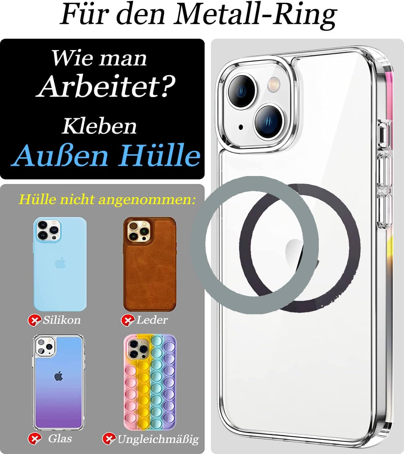 Detalle 2 de Leedia Kameraschutz iPhone 13 6,1"