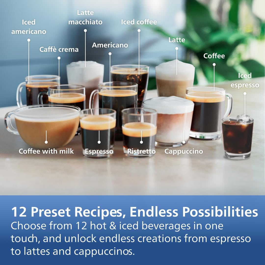 Detalle de Philips 4400 Series EP4447/90 Fully Automatic Espresso Machine, LatteGo, 12 Drinks