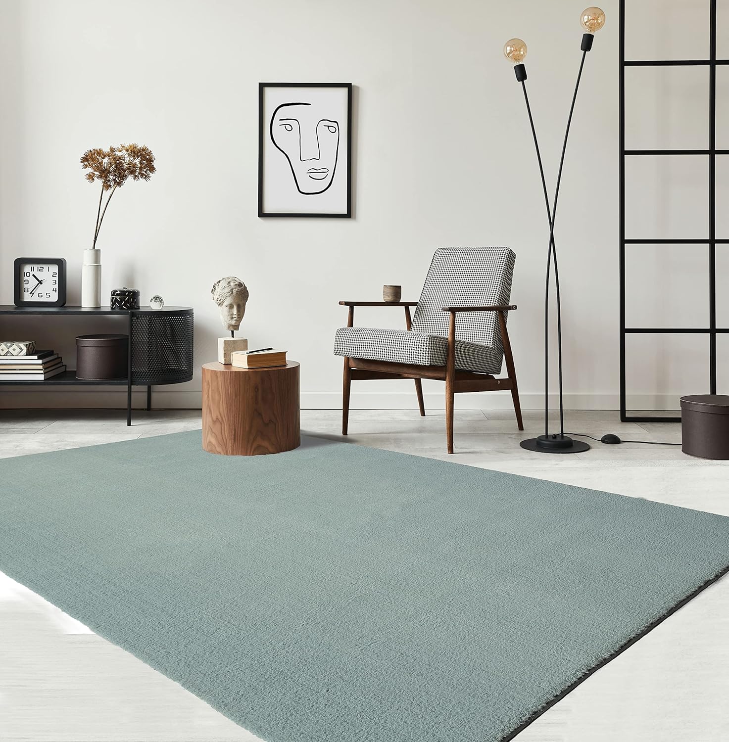 Thumbnail 6 de The Carpet Relax Alfombra Moderna Azul 60x110cm