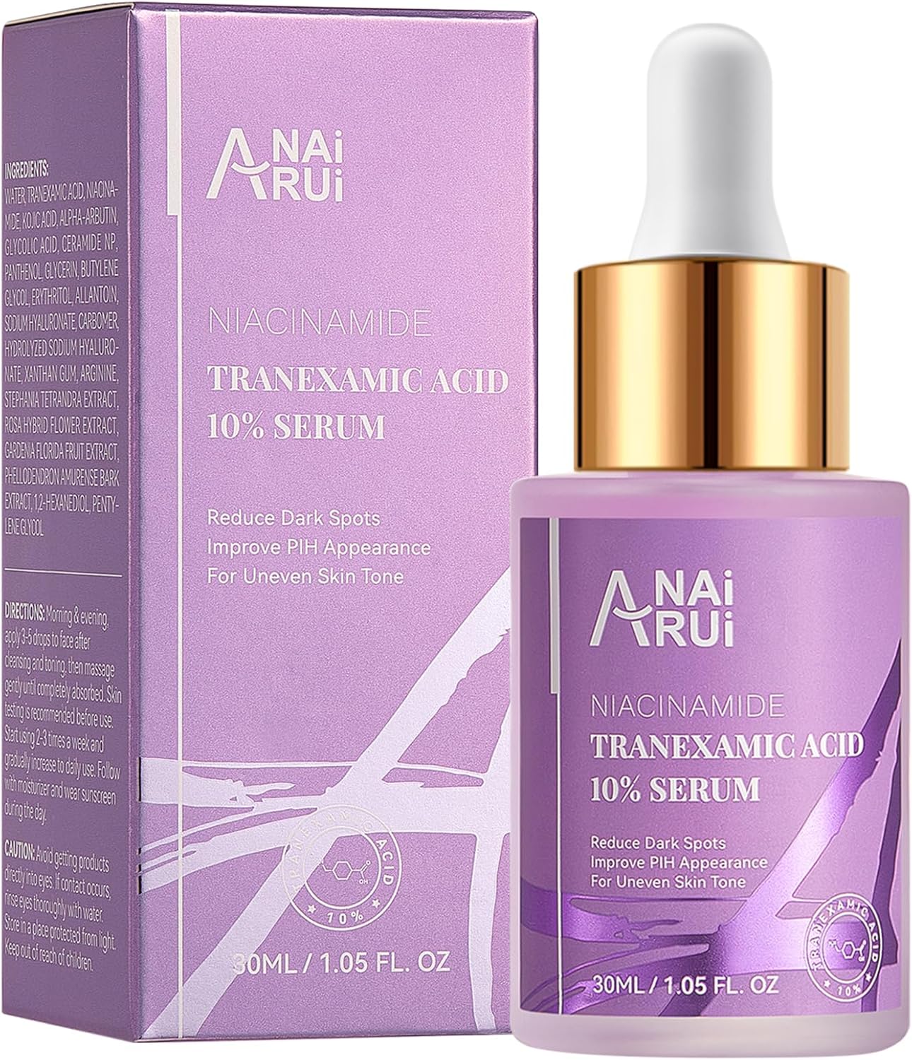 Detalle de ANAiRUi 10% Sérum tranexámico 30 ml para manchas