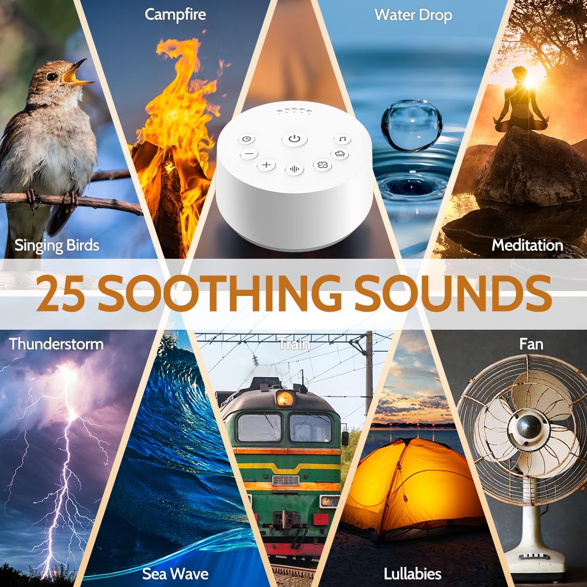 Thumbnail 1 de Color Noise White Noise Machine with 25 Sounds