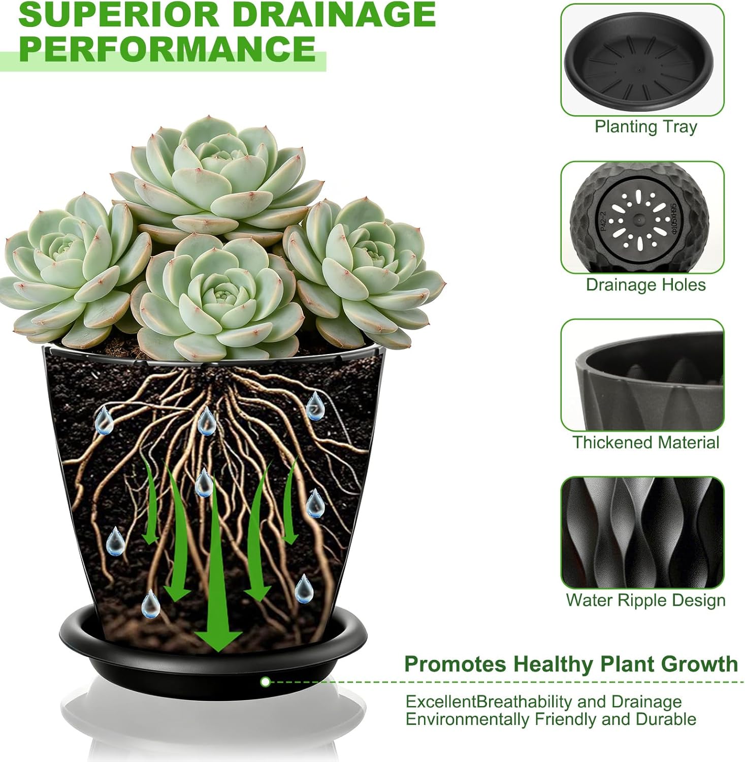 Thumbnail 3 de VINATO macetas 10 cm juego 6