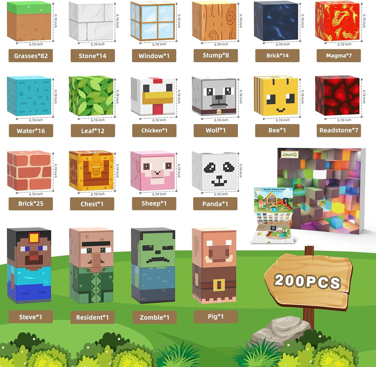 Thumbnail 6 de JauniQ Magnetbausteine 200 Stück