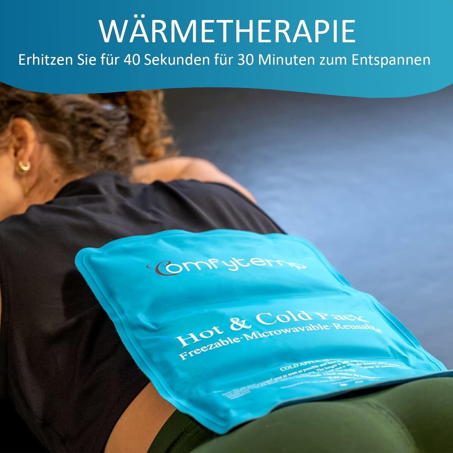 Thumbnail 5 de Comfytemp Große Kühlpads Gel mit Klettband, 27x37 cm – Wiederverwendbar für Schulter, Nacken, Rücken, Knie & Gesäß