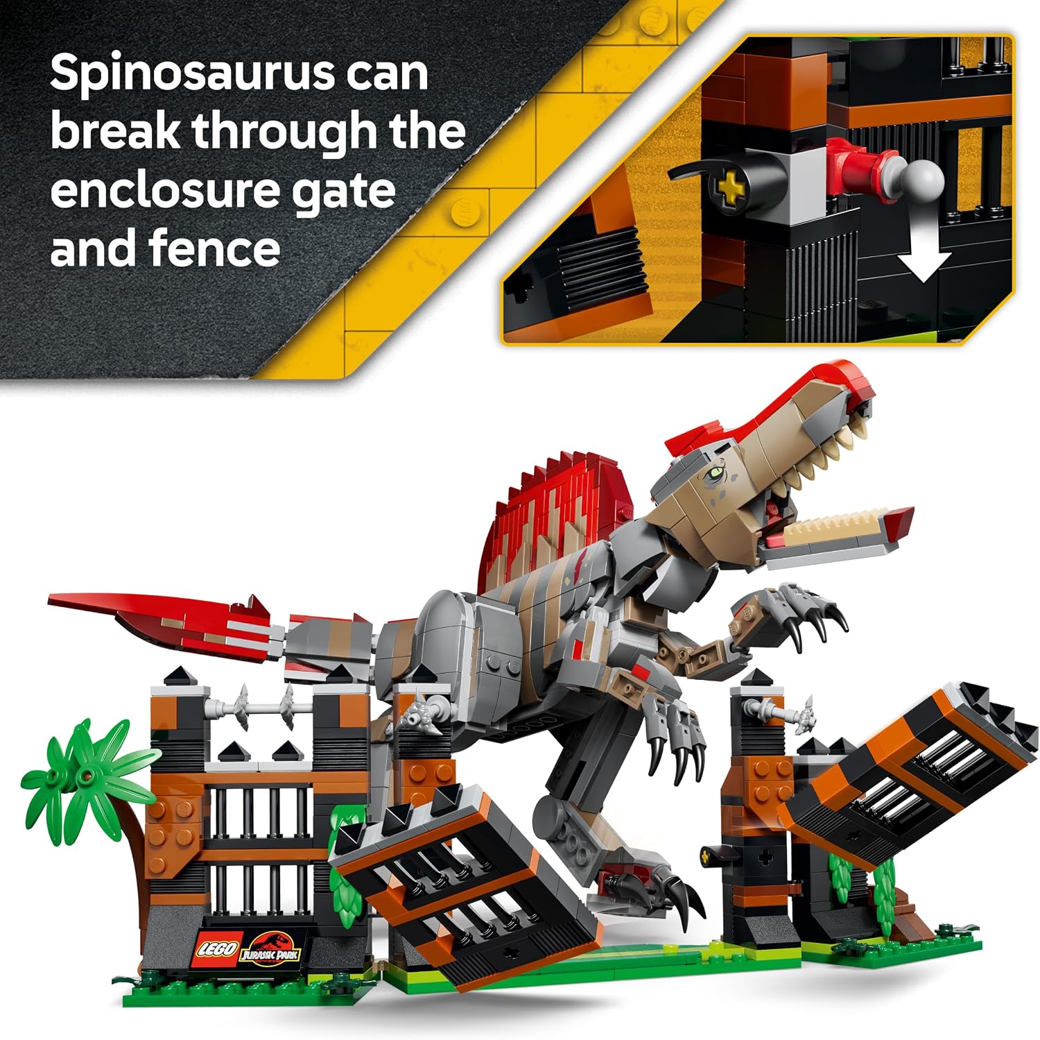 Thumbnail 2 de LEGO Jurassic World 77982 Spinosaurus Dinosaur Escape set, 820 pieces
