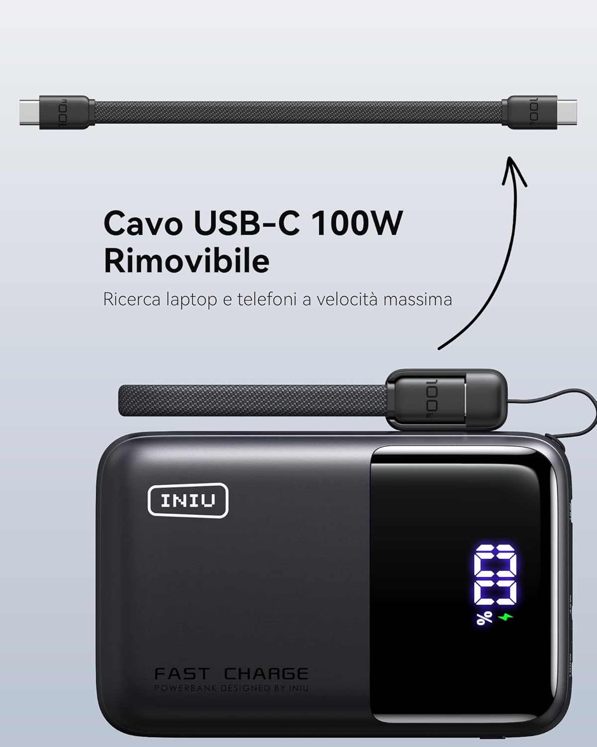 Thumbnail 4 de INIU Piccolo 100W PD3.0 25000mAh Power Bank