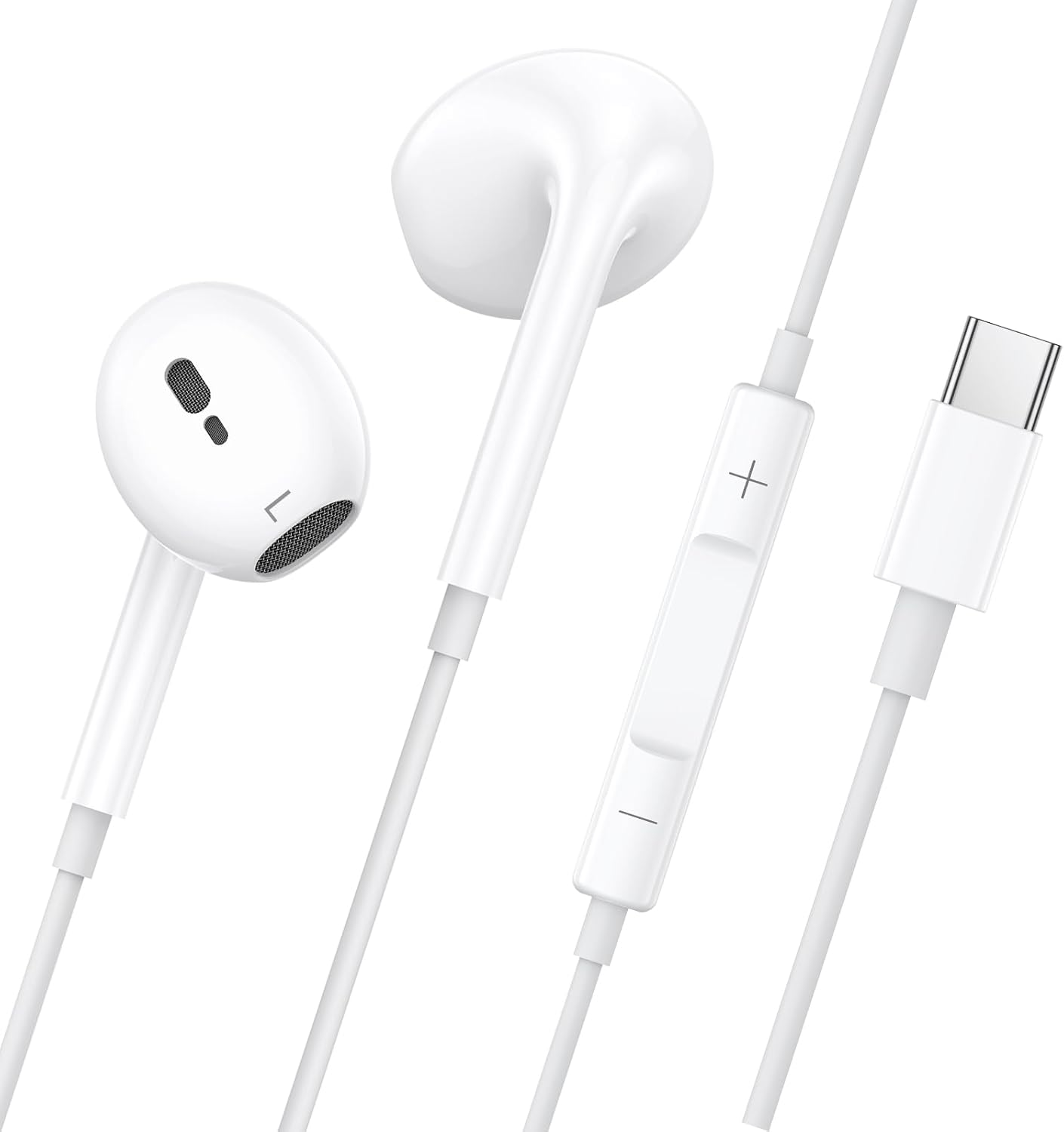Thumbnail 5 de USB-C Headphones for iPhone 17/16/15 (2 Pack) with Microphone & Volume Control, HiFi Wired In-Ear Earphones