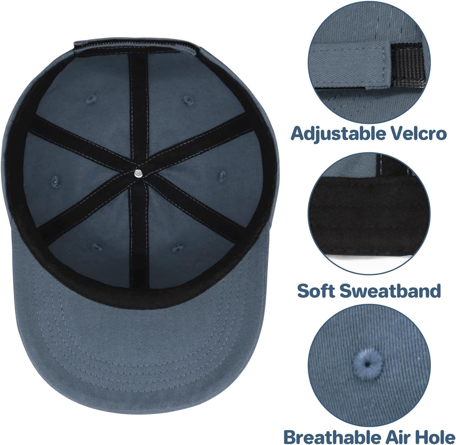 Detalle de DRESHOW Kids Baseball Hat Cap – Adjustable 100% Cotton Sun Hat for Babies, Toddlers and Children