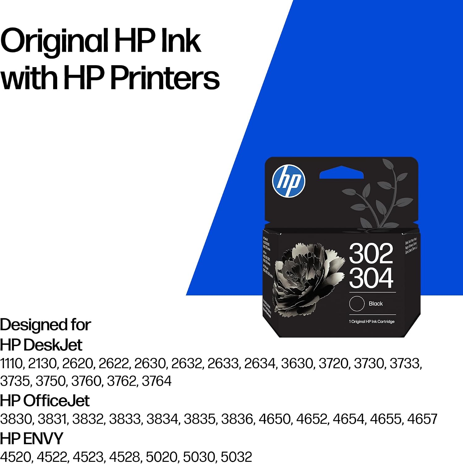 Detalle de HP 302/304 Black Original Ink Cartridge – One Cartridge for HP DeskJet, Envy and OfficeJet