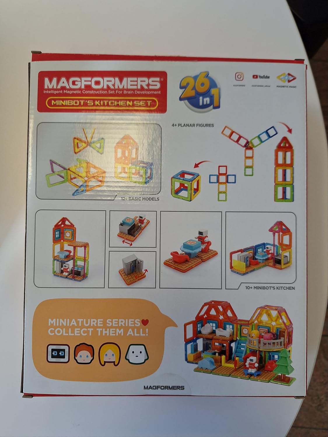 Detalle de MAGFORMERS 278-62 Minibot’s Kitchen – magnetyczny zestaw konstrukcyjny