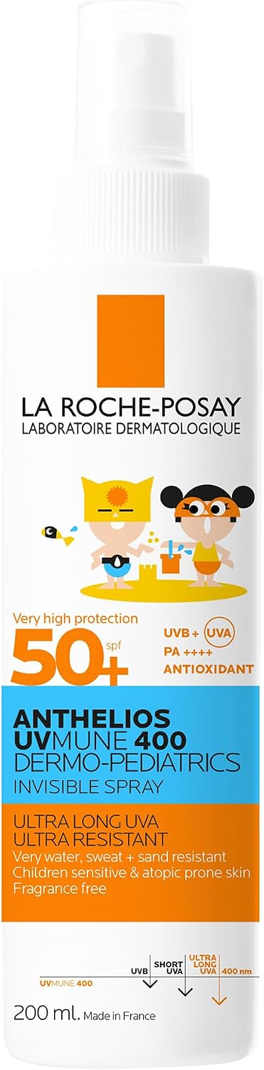 Detalle de La Roche-Posay Anthelios UVMune 400 Dermo-Pediatrics Invisible Spray SPF50+ for Children