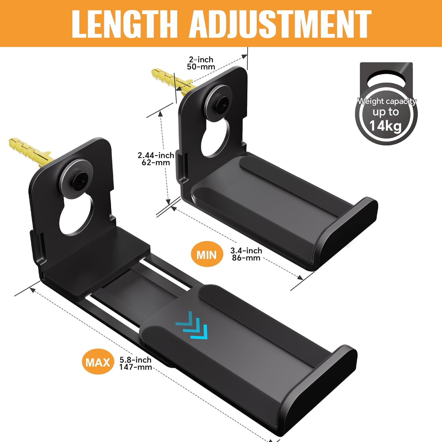 Thumbnail 6 de Aetubree SoundBar Bracket 86–147 mm