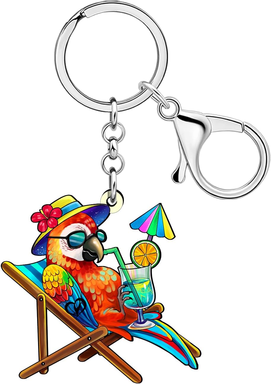 NEWEI Parrot Acrylic Keychain