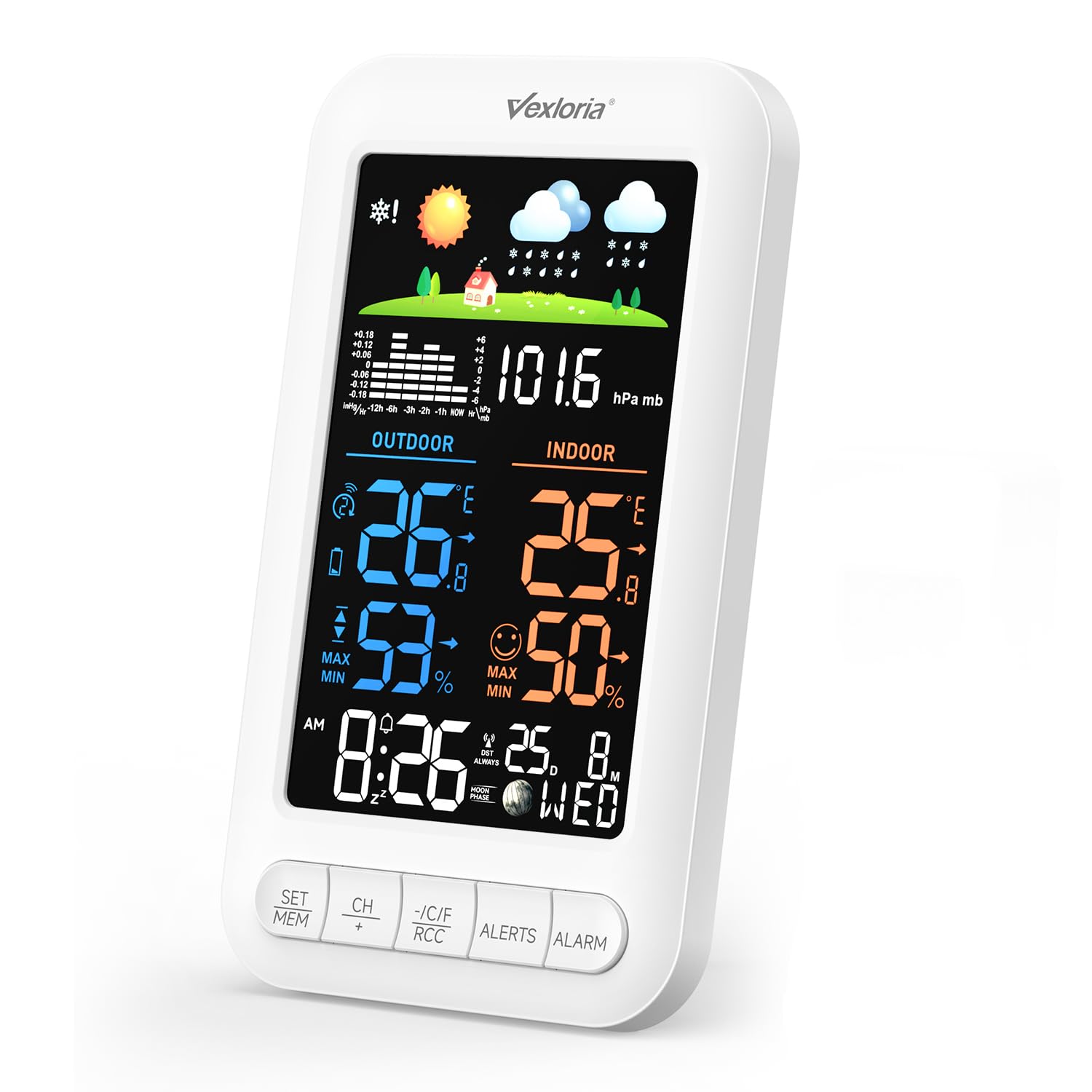 Detalle de Vexloria Stazione Meteo Wireless con Sensore Esterno