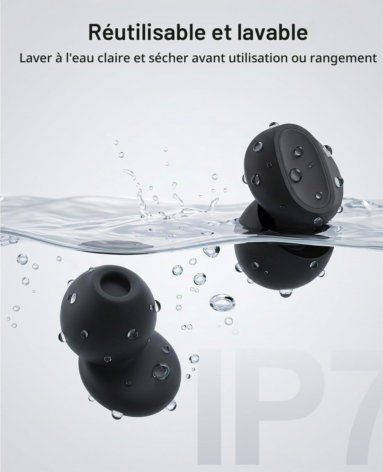 Thumbnail 6 de Bouchons d’oreille en silicone VANPIE 37 dB – version 2026, pour dormeurs latéraux et concerts