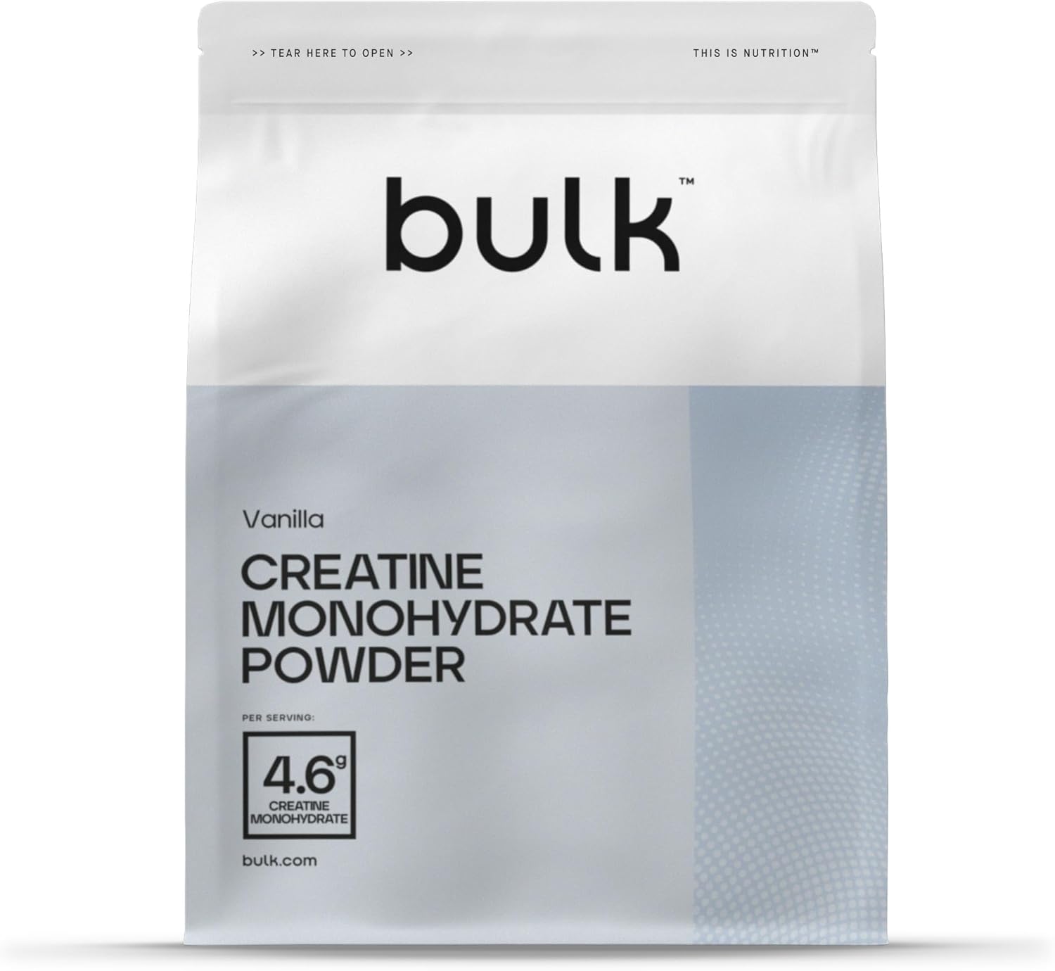 Detalle 2 de Bulk Creatina Monoidrato Polvere 500 g – 147 porzioni, gusto Frutti di bosco, vegano e Halal